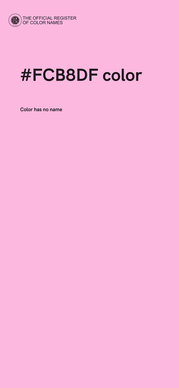 #FCB8DF color image