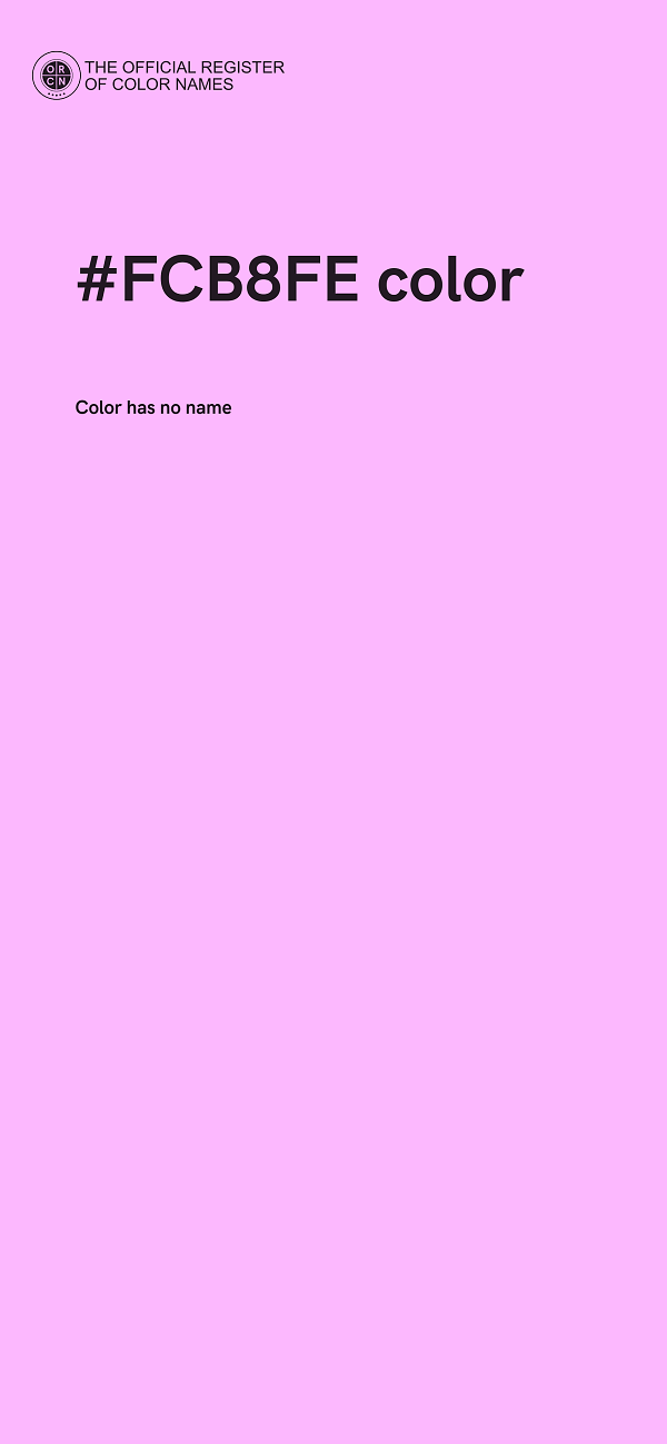 #FCB8FE color image