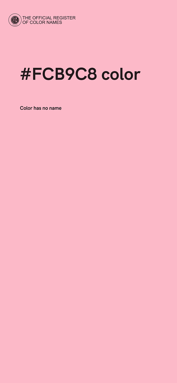 #FCB9C8 color image