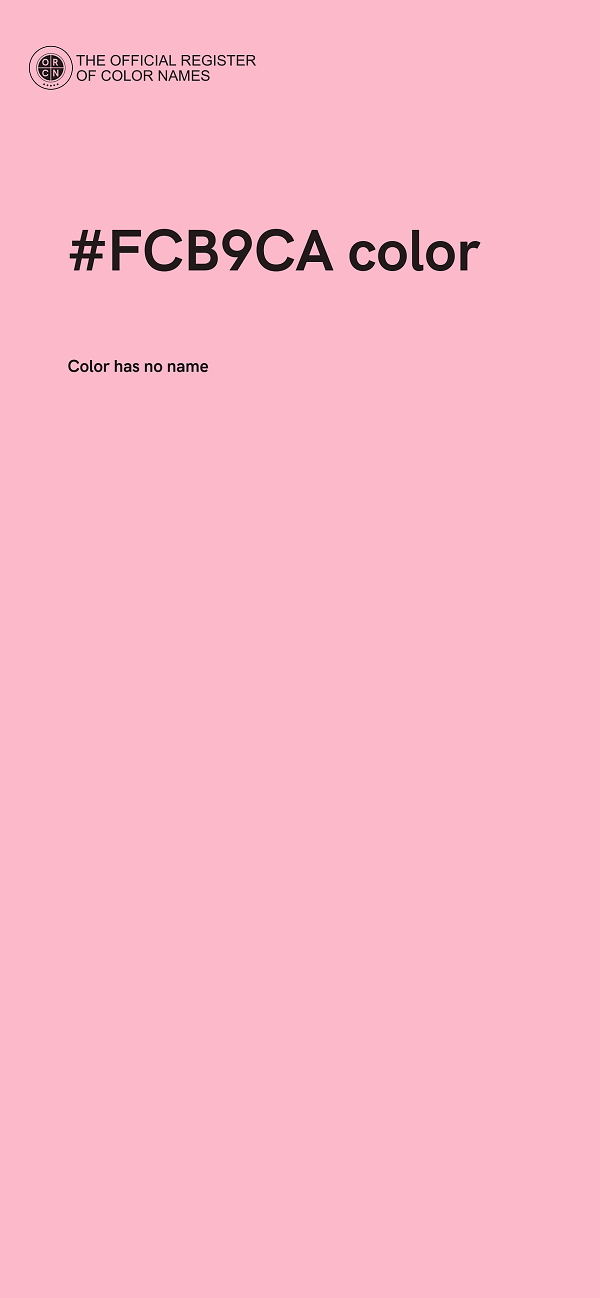 #FCB9CA color image