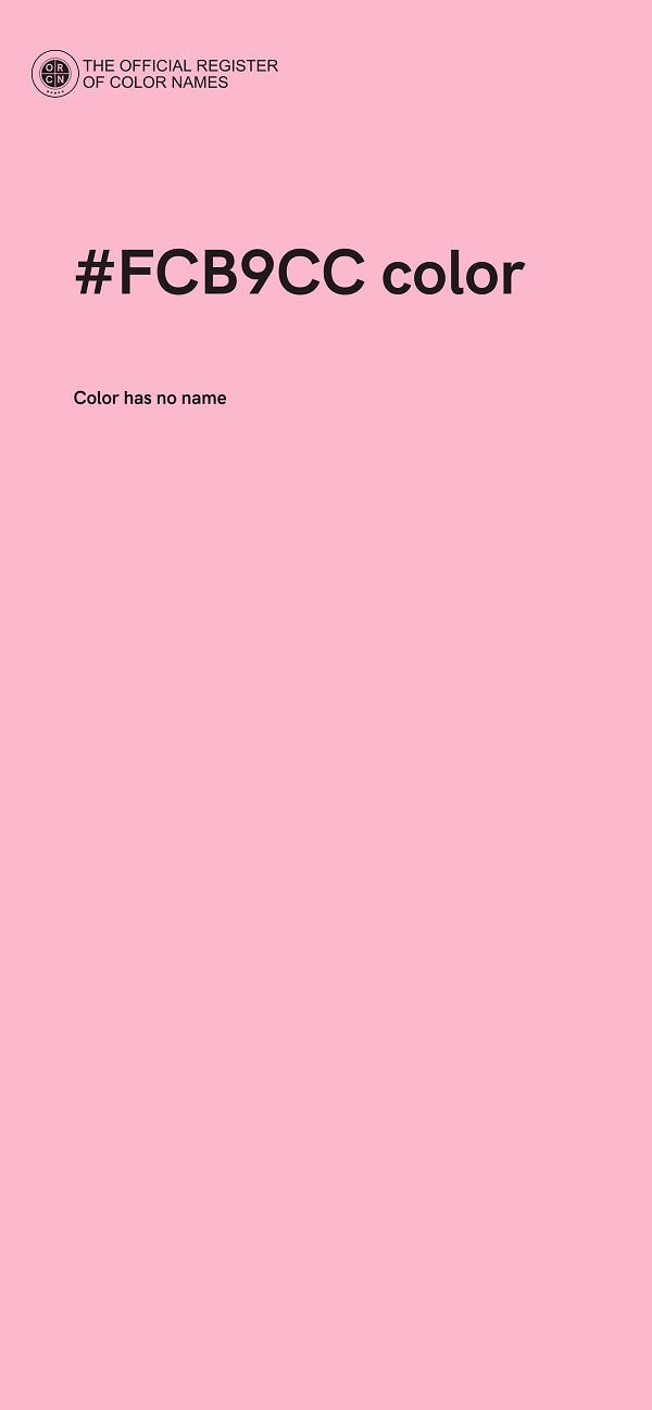 #FCB9CC color image