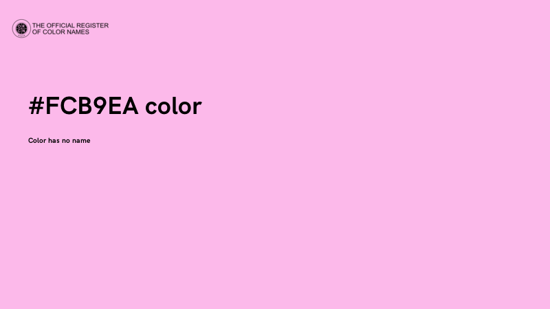 #FCB9EA color image