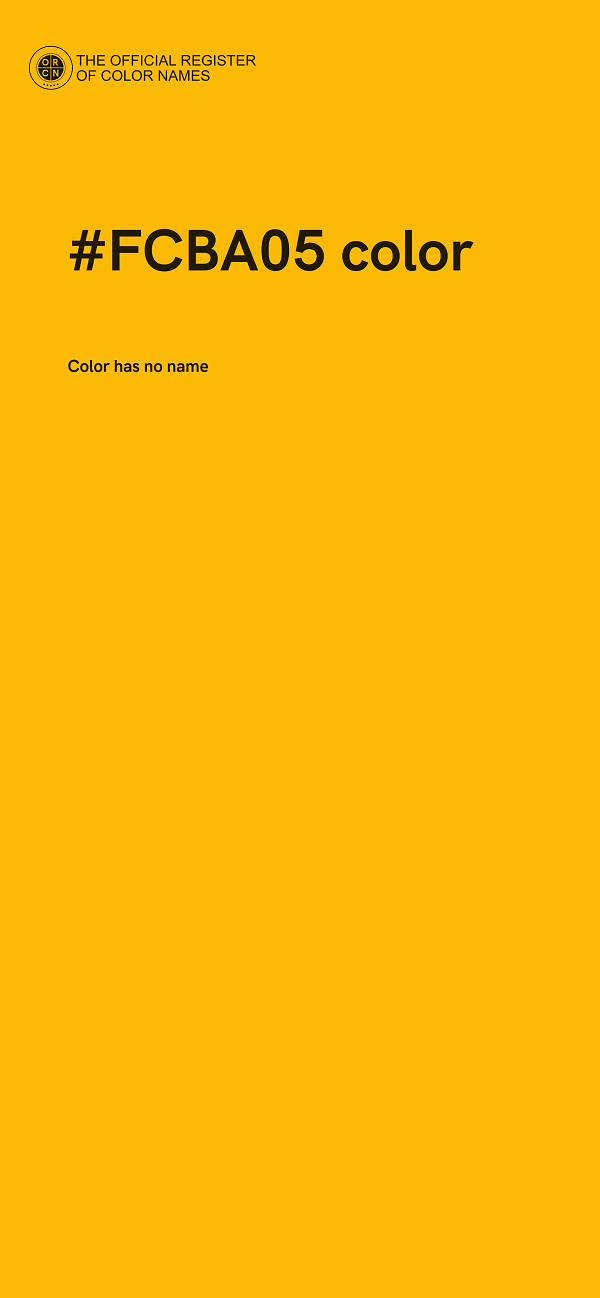 #FCBA05 color image