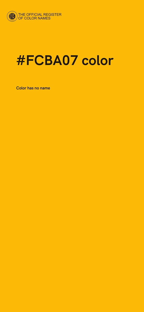 #FCBA07 color image