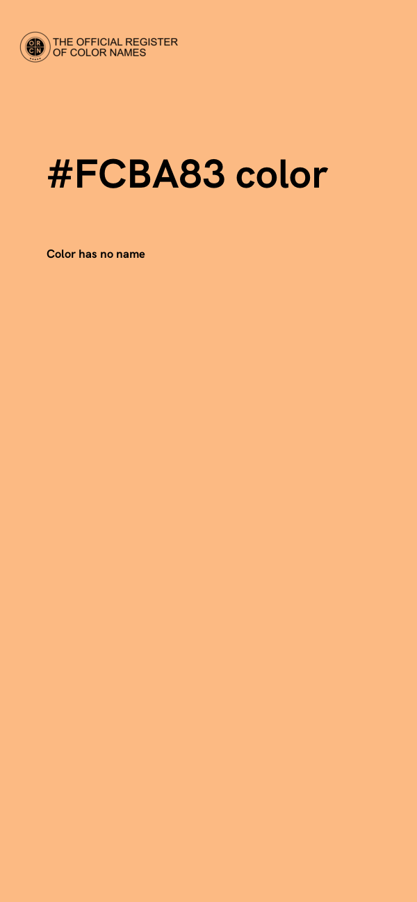 #FCBA83 color image
