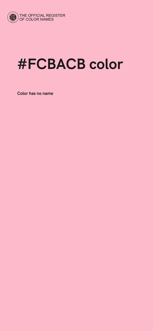 #FCBACB color image