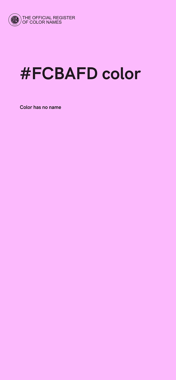 #FCBAFD color image