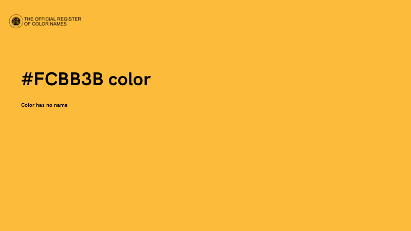 #FCBB3B color image