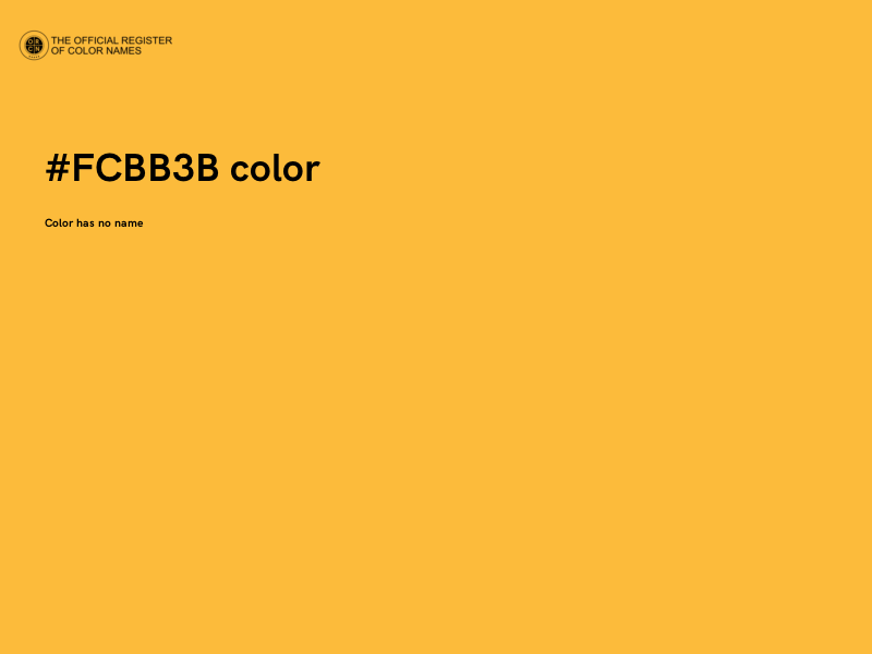 #FCBB3B color image