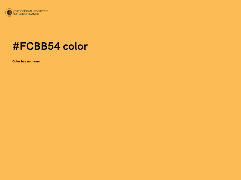 #FCBB54 color image