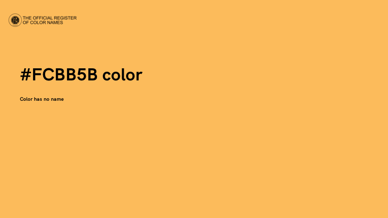 #FCBB5B color image