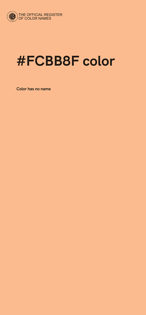 #FCBB8F color image