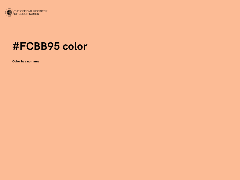 #FCBB95 color image
