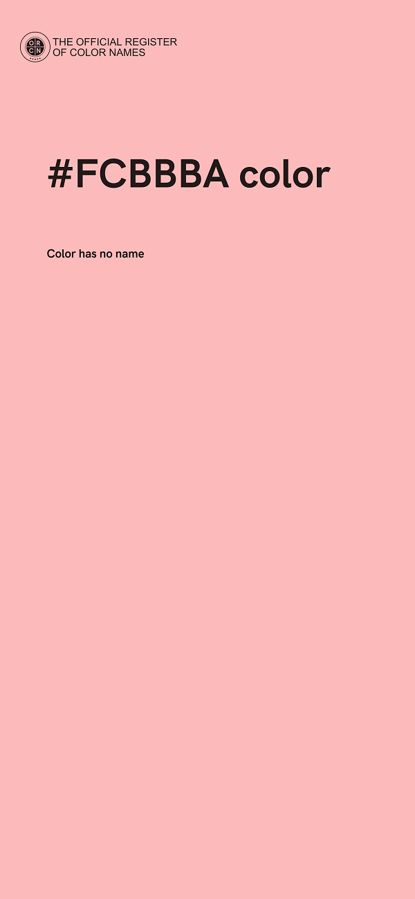 #FCBBBA color image