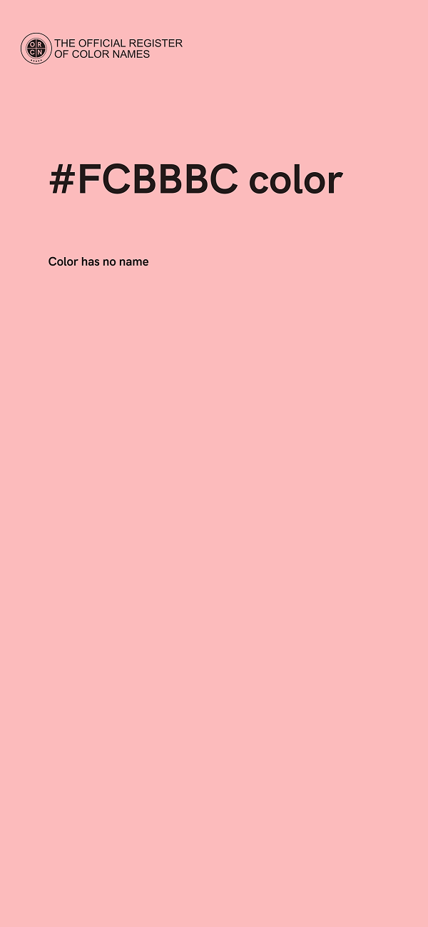 #FCBBBC color image
