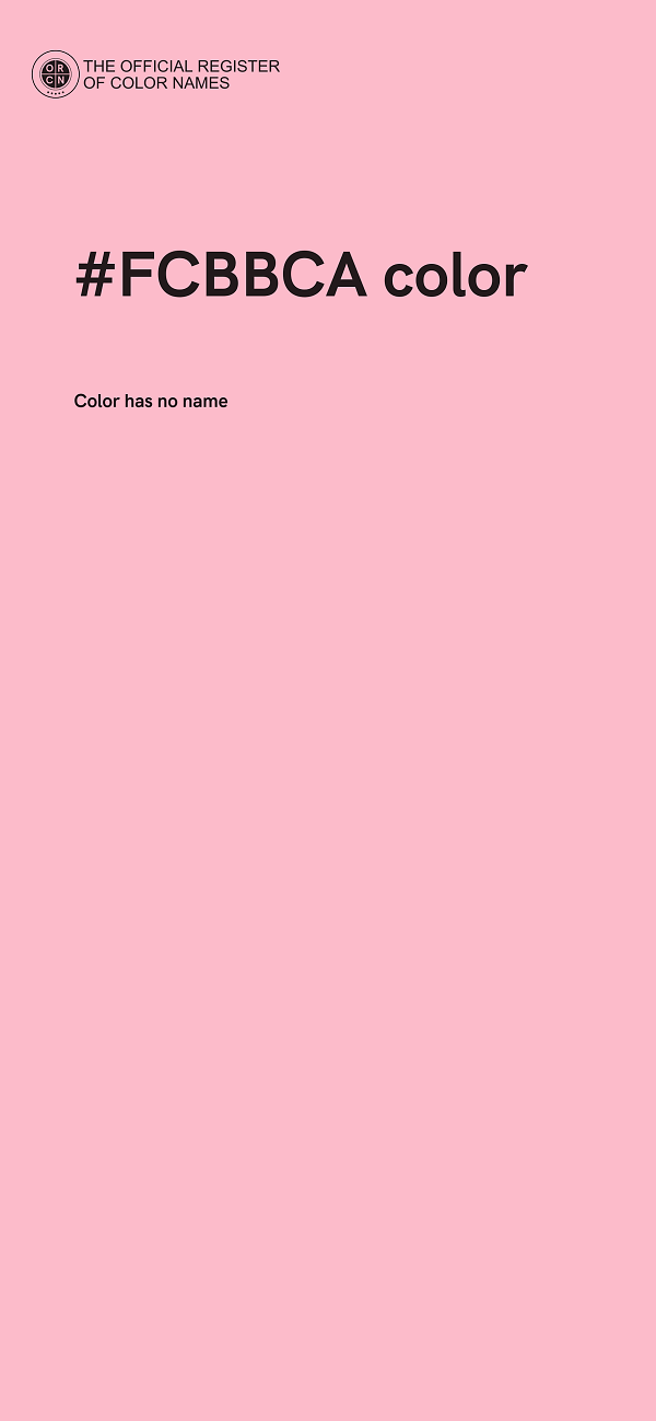 #FCBBCA color image