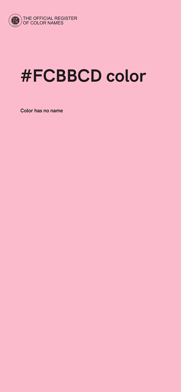 #FCBBCD color image