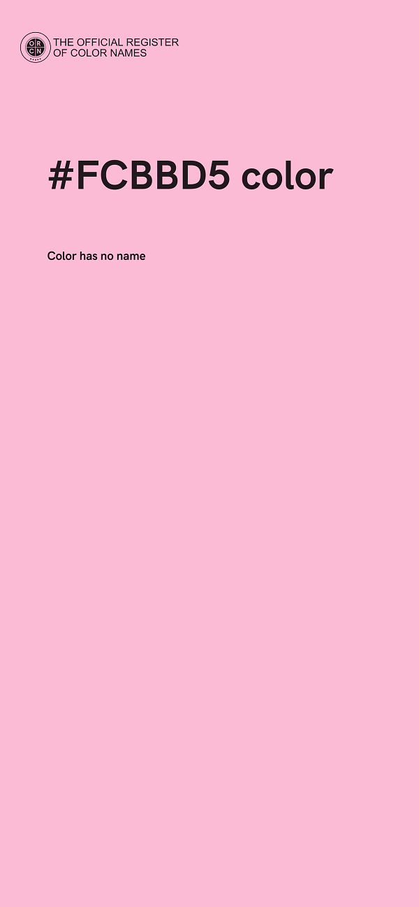 #FCBBD5 color image