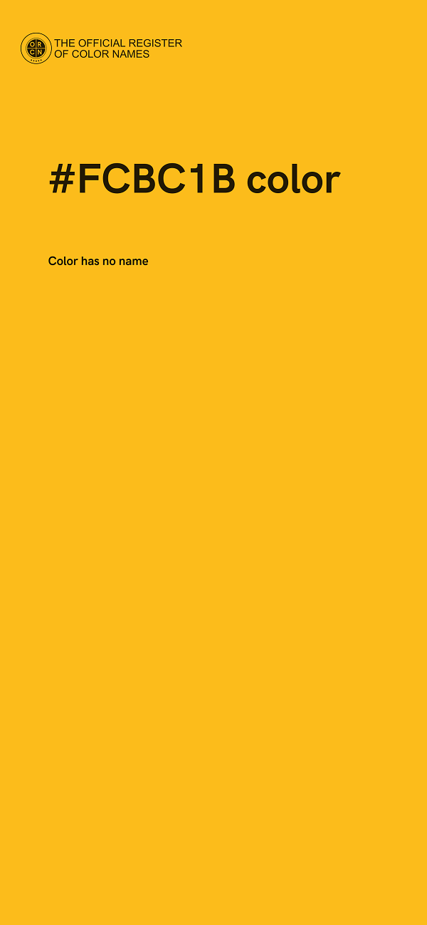 #FCBC1B color image