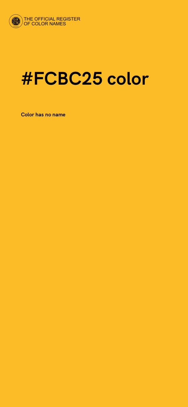 #FCBC25 color image