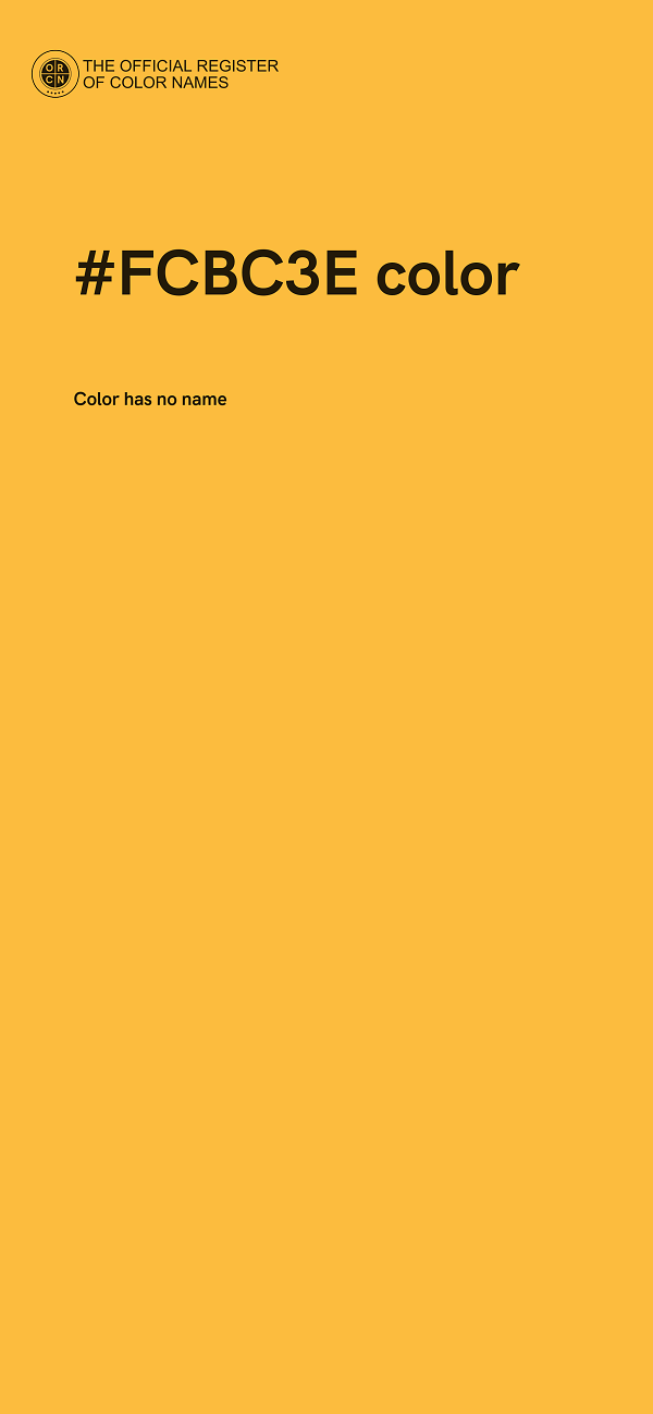 #FCBC3E color image