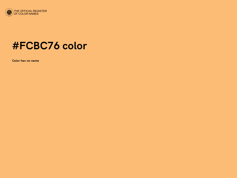 #FCBC76 color image