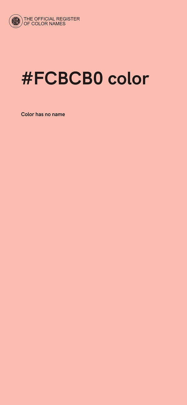 #FCBCB0 color image