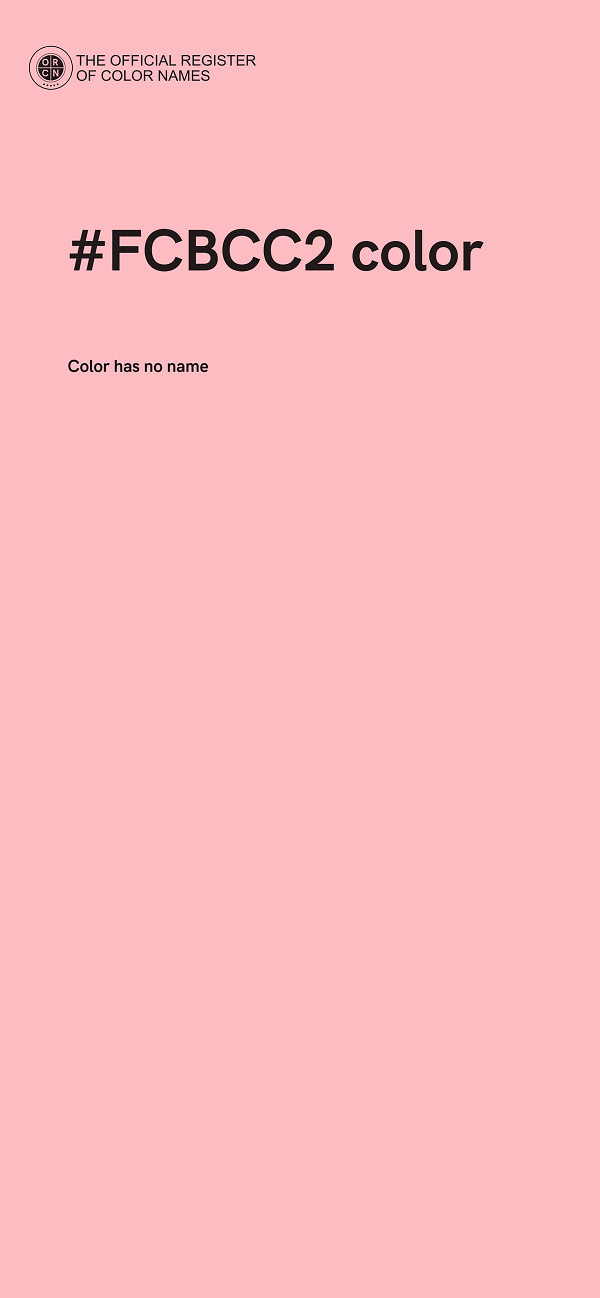 #FCBCC2 color image