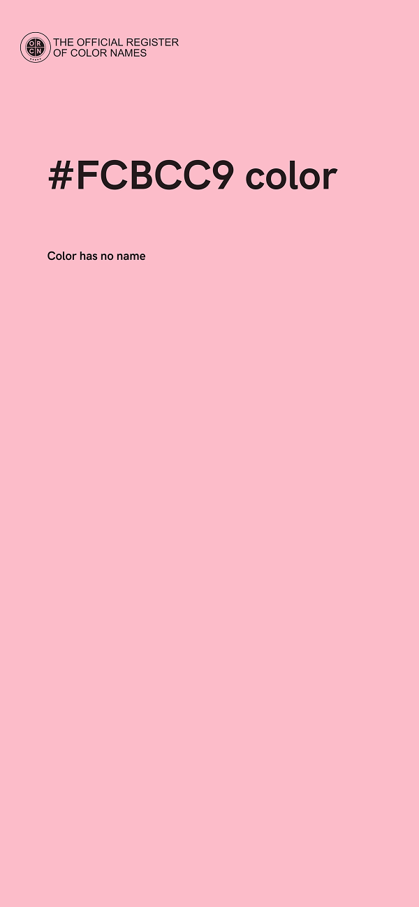 #FCBCC9 color image
