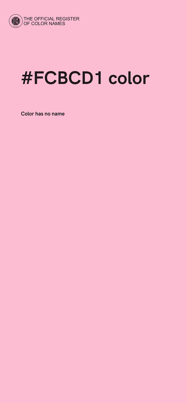 #FCBCD1 color image