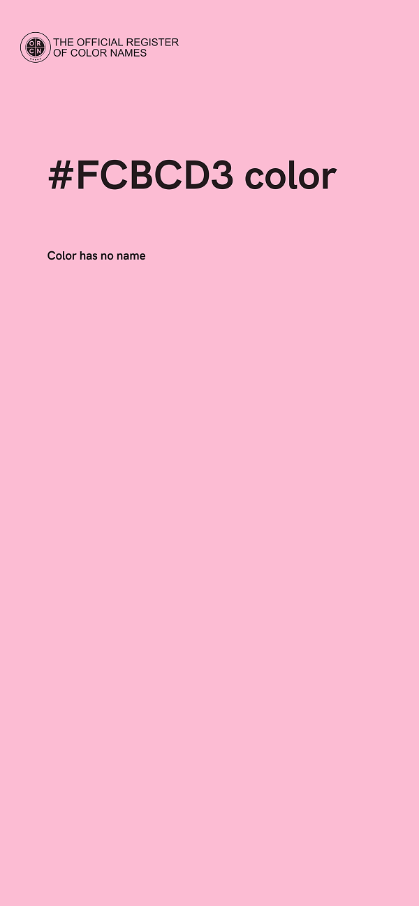 #FCBCD3 color image