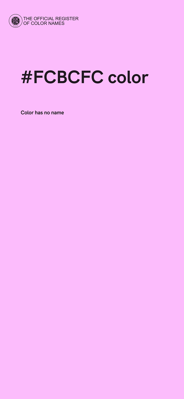 #FCBCFC color image