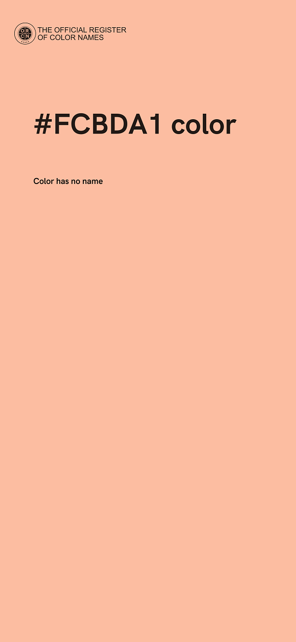 #FCBDA1 color image