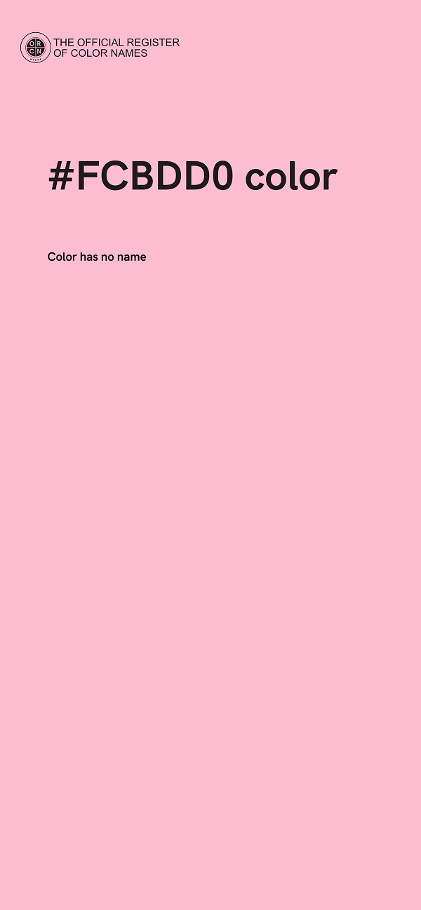 #FCBDD0 color image
