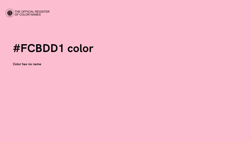 #FCBDD1 color image