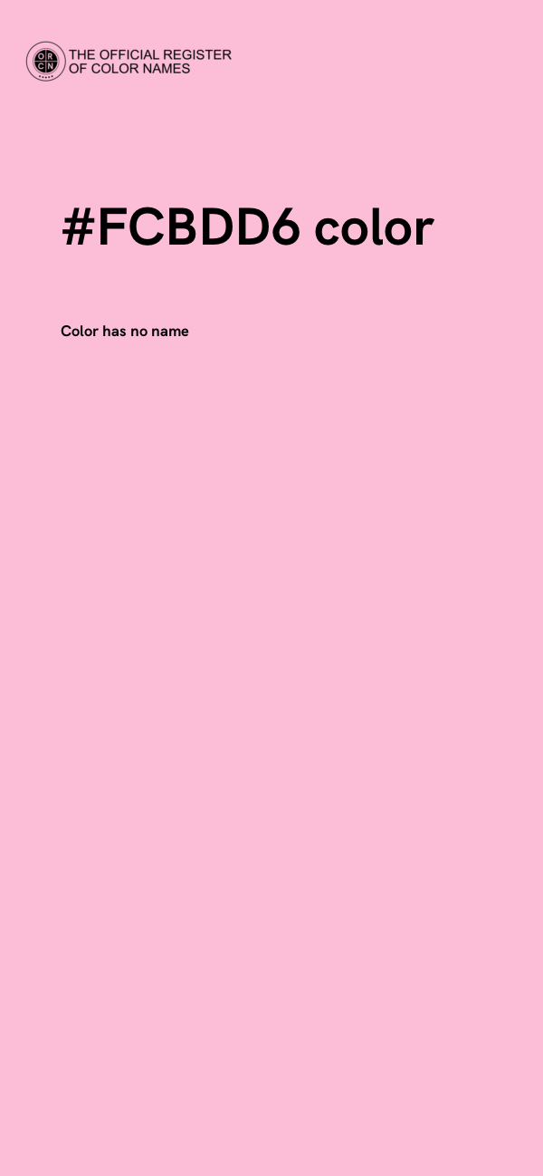 #FCBDD6 color image