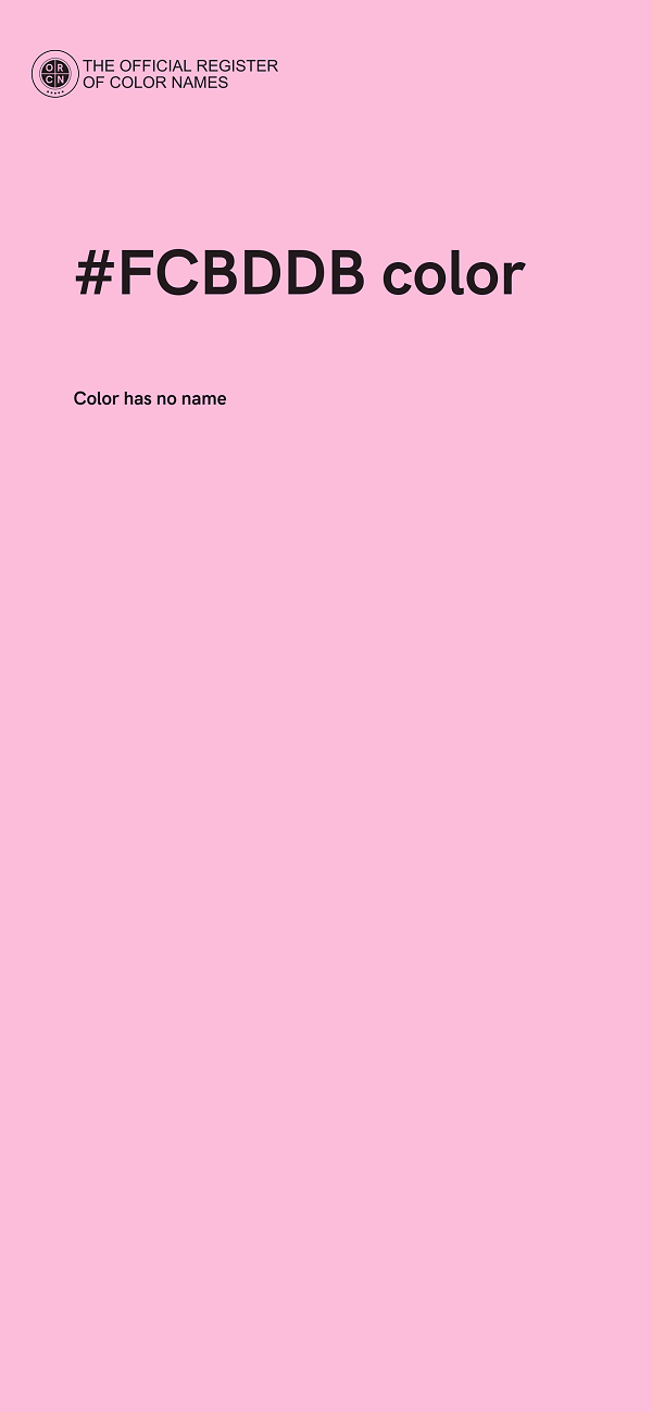 #FCBDDB color image
