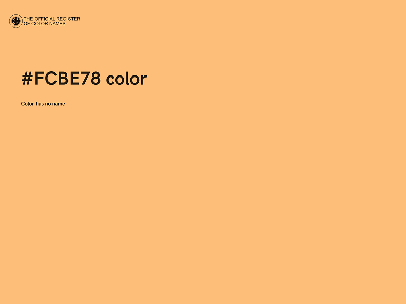 #FCBE78 color image