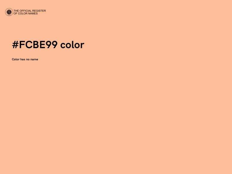 #FCBE99 color image