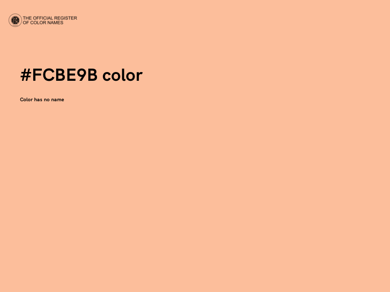 #FCBE9B color image