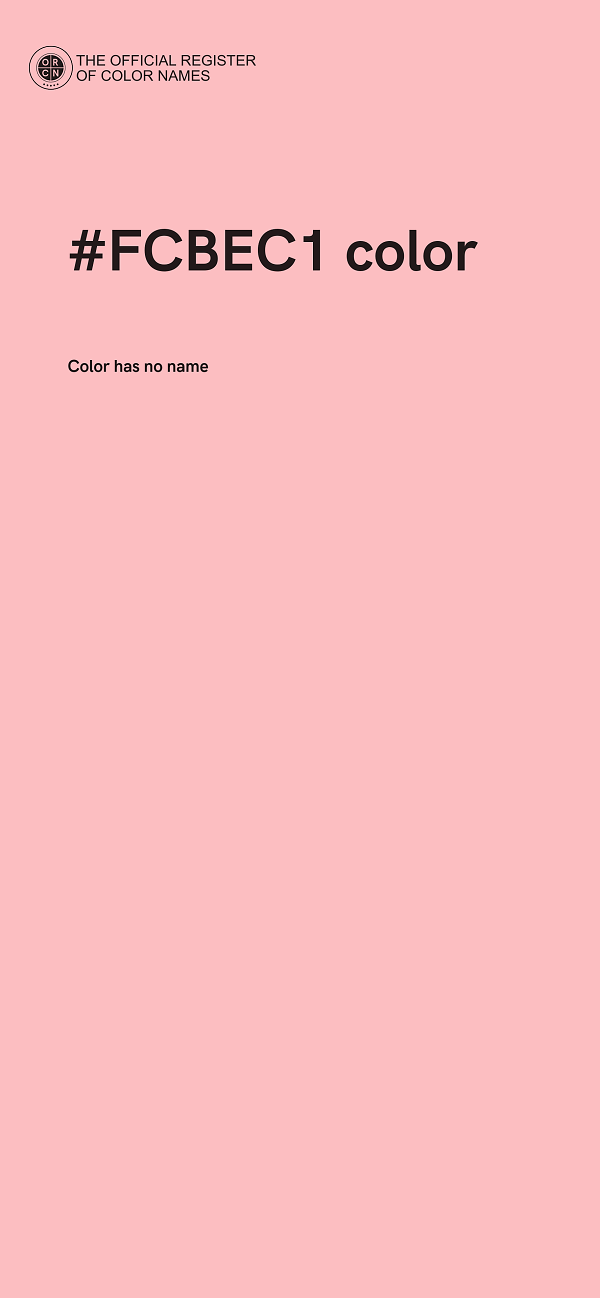 #FCBEC1 color image