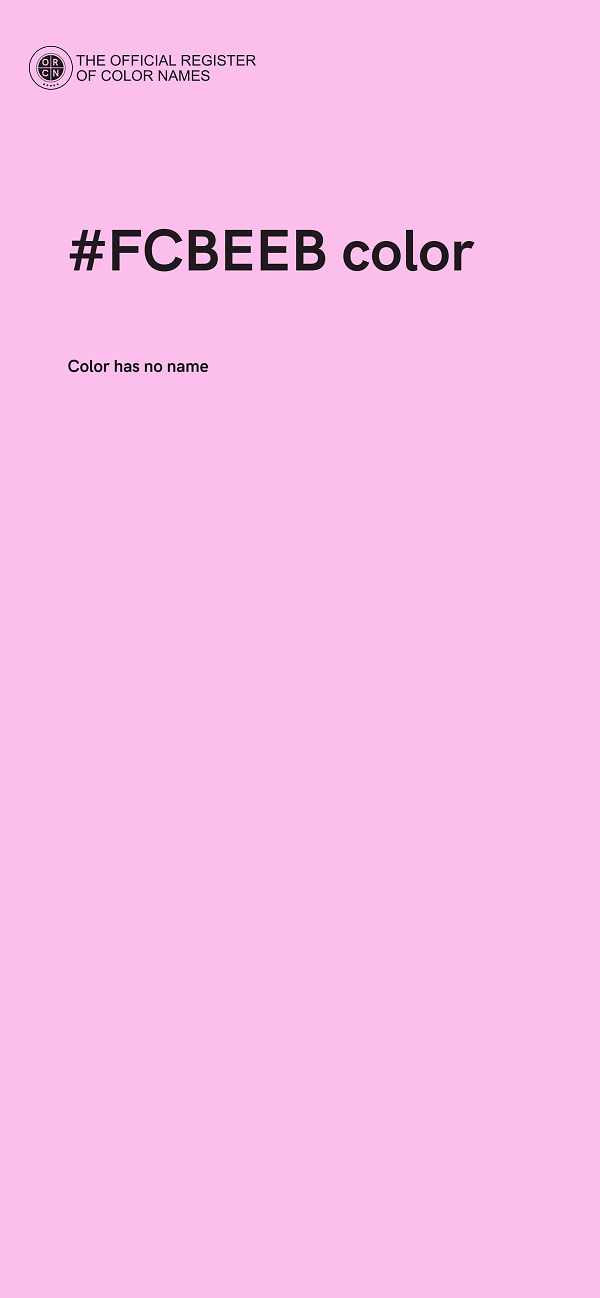 #FCBEEB color image