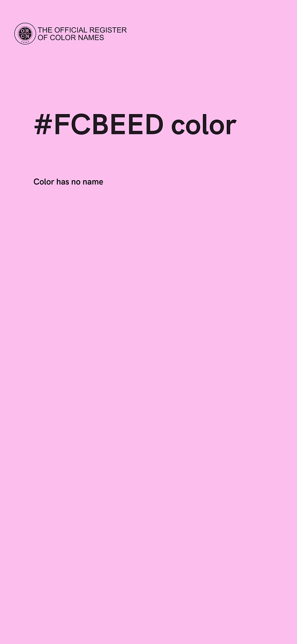 #FCBEED color image