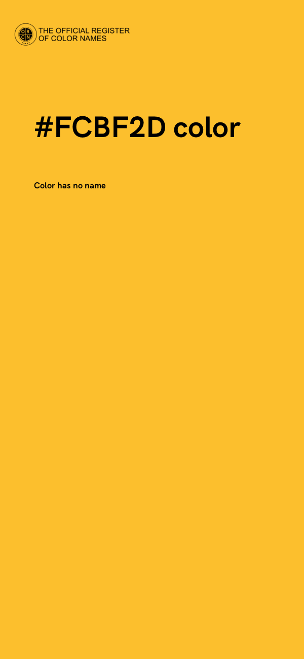 #FCBF2D color image