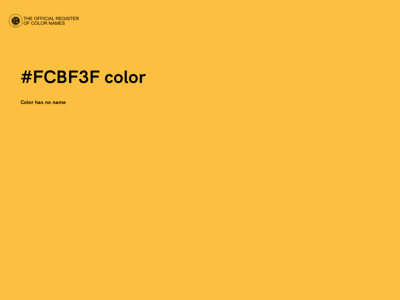 #FCBF3F color image