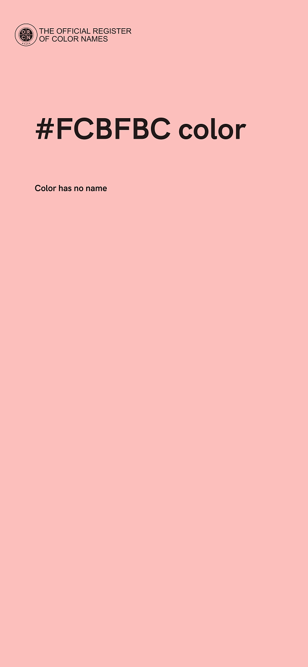 #FCBFBC color image
