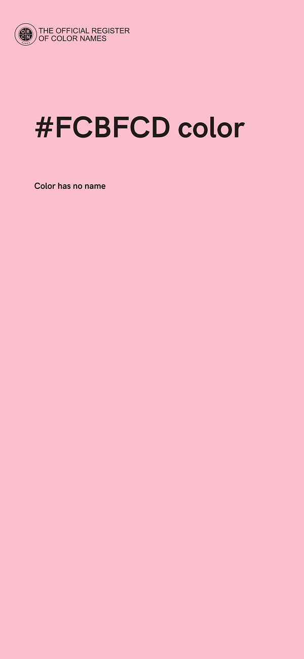 #FCBFCD color image