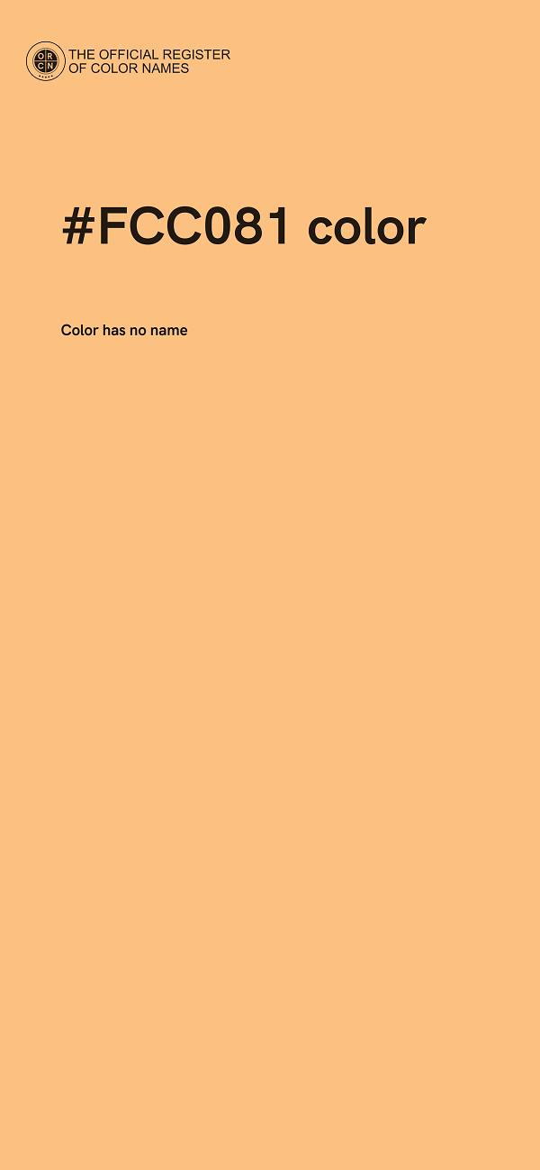 #FCC081 color image