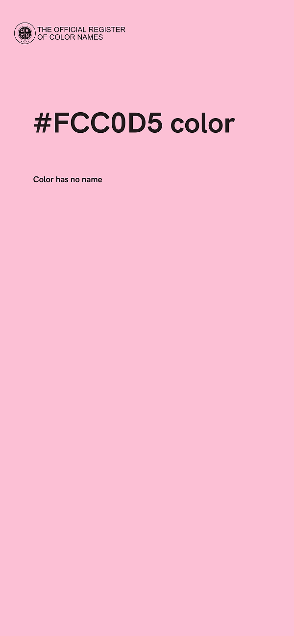 #FCC0D5 color image