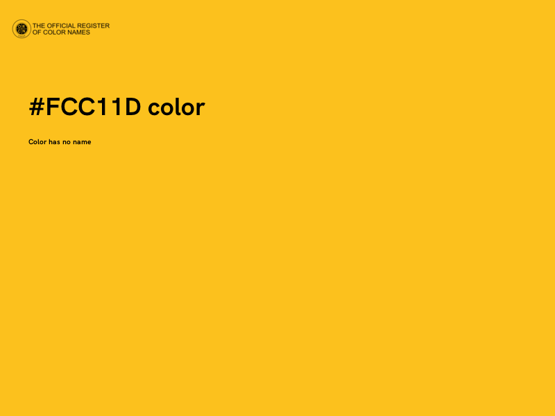 #FCC11D color image